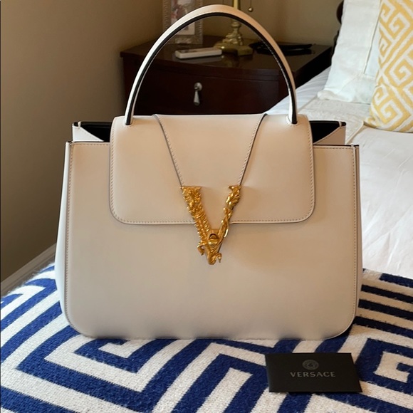 Versace Handbags - Versace Virtus Top Handle Bag with Crossbody strap